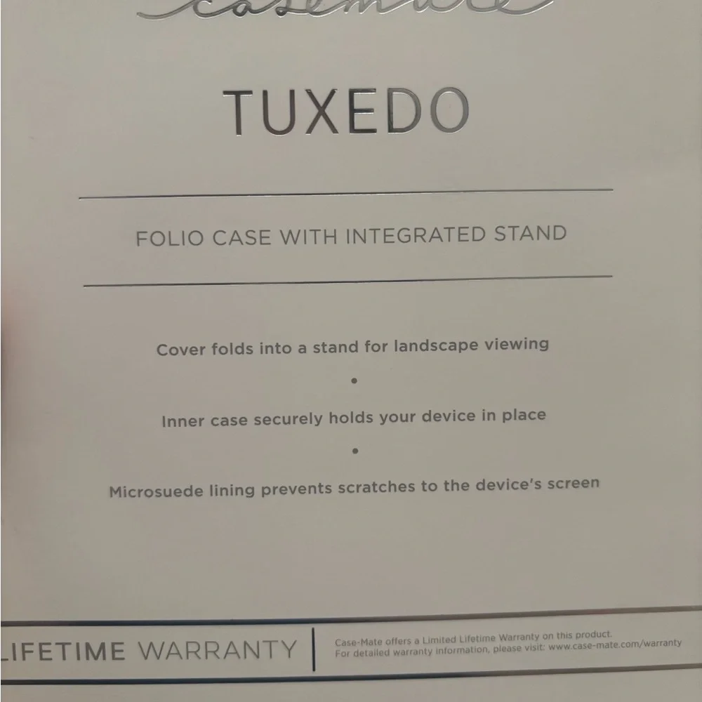 Case-Mate Tuxedo Folio Case for Samsung Galaxy Tab E - Black